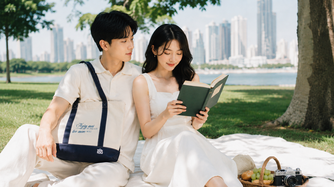 Tại sao Túi Tote Canvas Dáng Hộp Là "Chân Ái" Cho Gen Z?
